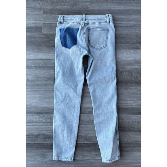 Current Elliott Patch Pocket Skinny Jeans Size 27 High Rise Light Stone - Picture 2 of 5